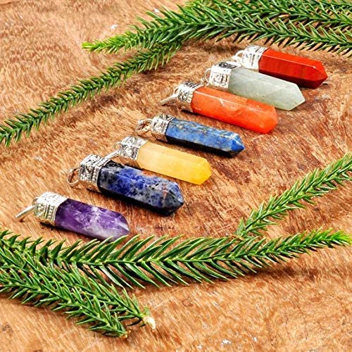 Healing Crystals - Seven Chakra Pencil Pendant Set