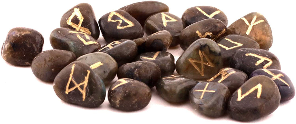 Healing Crystals India | Labradorite Rune Stone Set