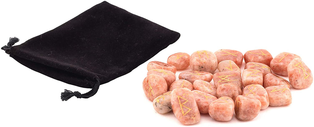 Healing Crystals - Sunstone Rune Stone Set | USA & UK