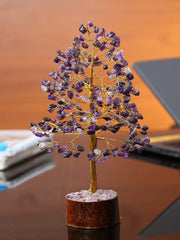 Healing Crystals - Wholesale Amethyst Golden Wire Tree | UK and USA