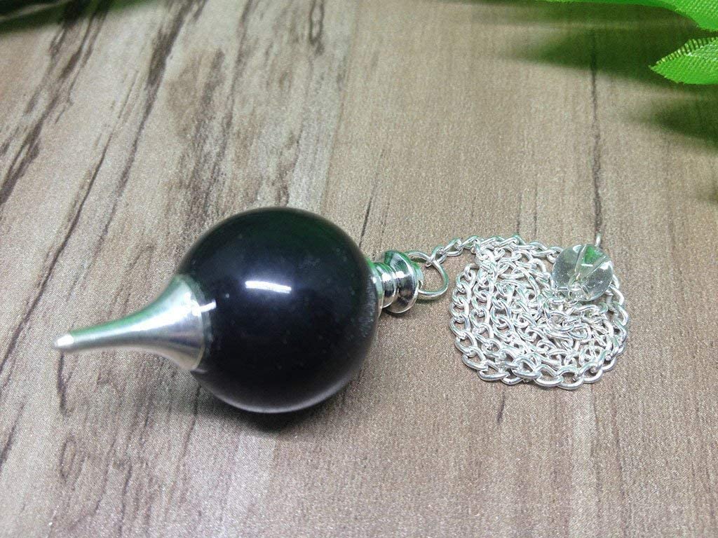 Healing Crystals - Black Tourmaline Sphere Pendulum for Wholesale