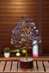 Healing Crystals - Wholesale Amethyst Golden Wire Tree | UK and USA