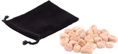Healing Crystals - Peach Moonstone Rune Crystal Stone Set