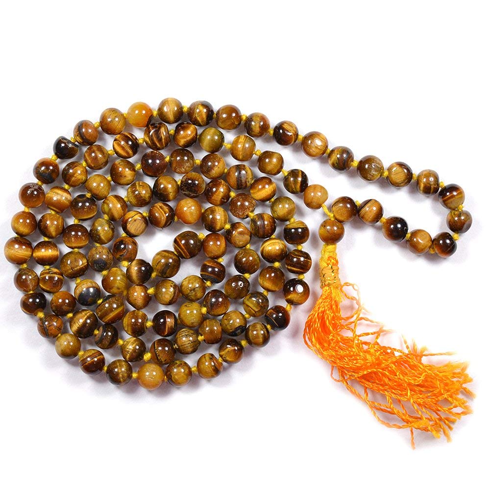 Tiger Eye 108 Beads Mala