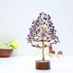 Healing Crystals - Wholesale Amethyst Golden Wire Tree | UK and USA