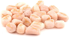 Healing Crystals - Peach Moonstone Rune Crystal Stone Set