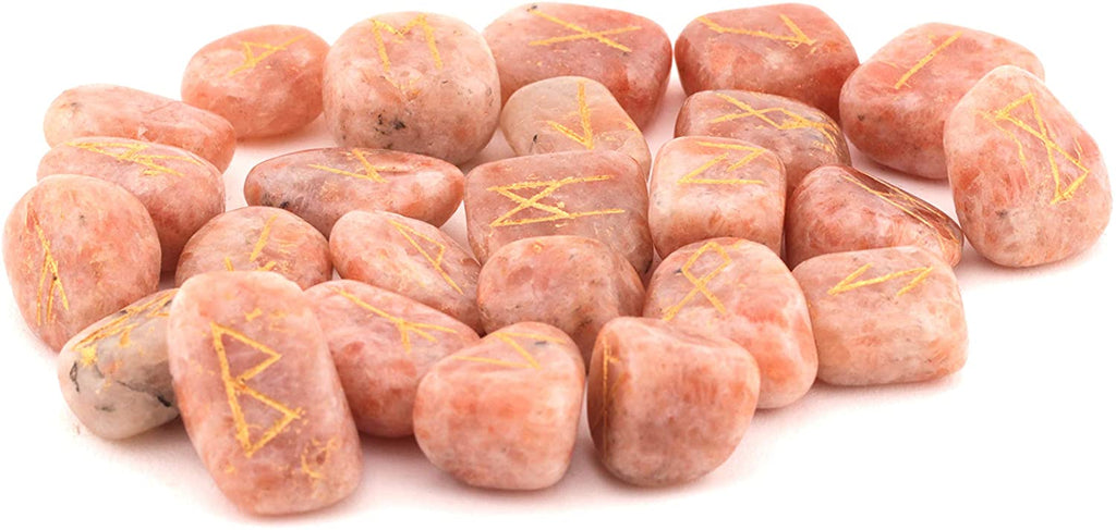 Healing Crystals - Sunstone Rune Stone Set | USA & UK