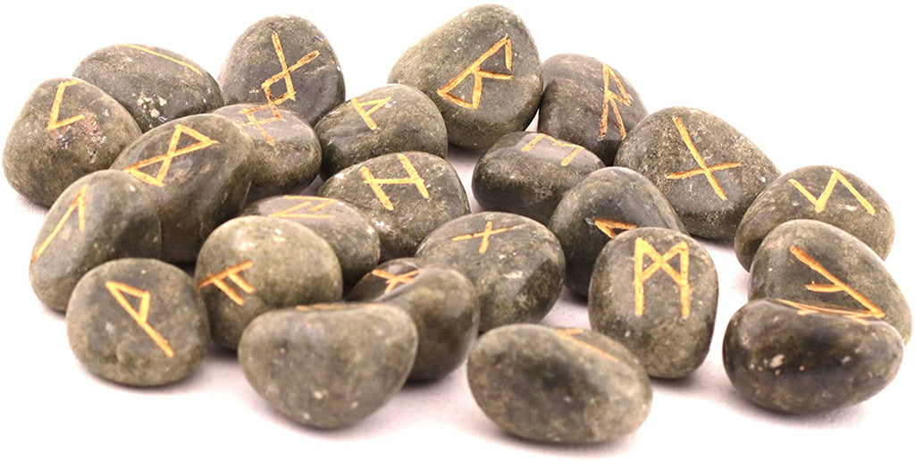 Healing Crystals - Vessonite Rune Stone Set