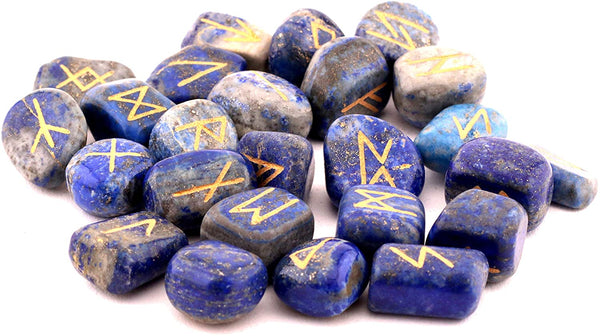 Healing Crystals - Lapis Lazuli Rune Stone Set