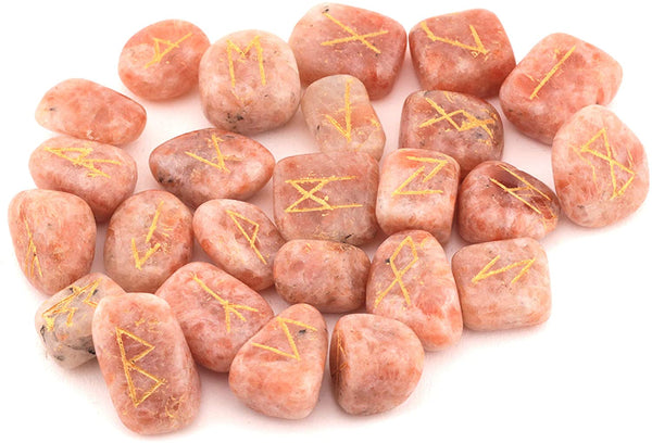 Healing Crystals - Sunstone Rune Stone Set | USA & UK