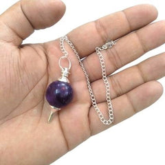 Healing Crystals - Wholesale Amethyst Sphere Pendulum