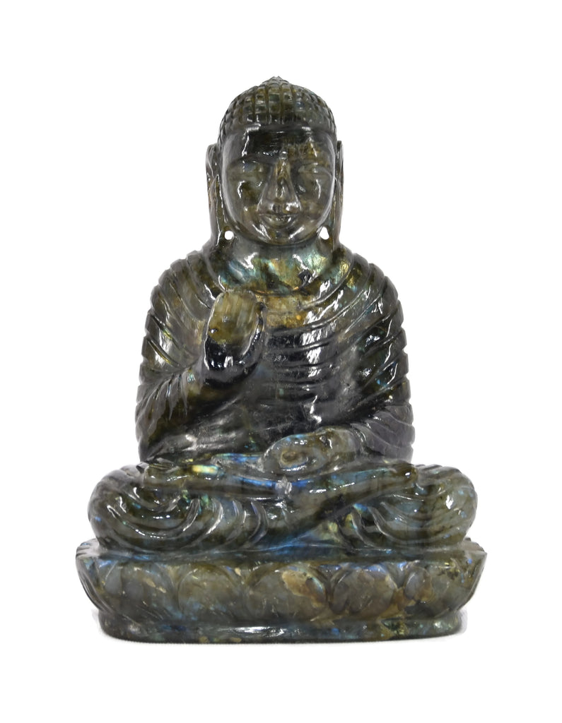 Labradorite Buddha Statue