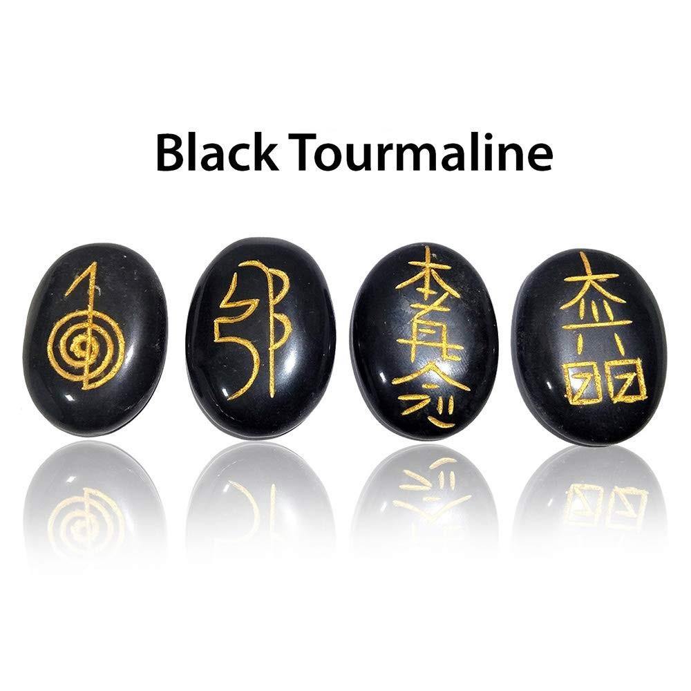 Black Tourmaline Oval Reiki Set