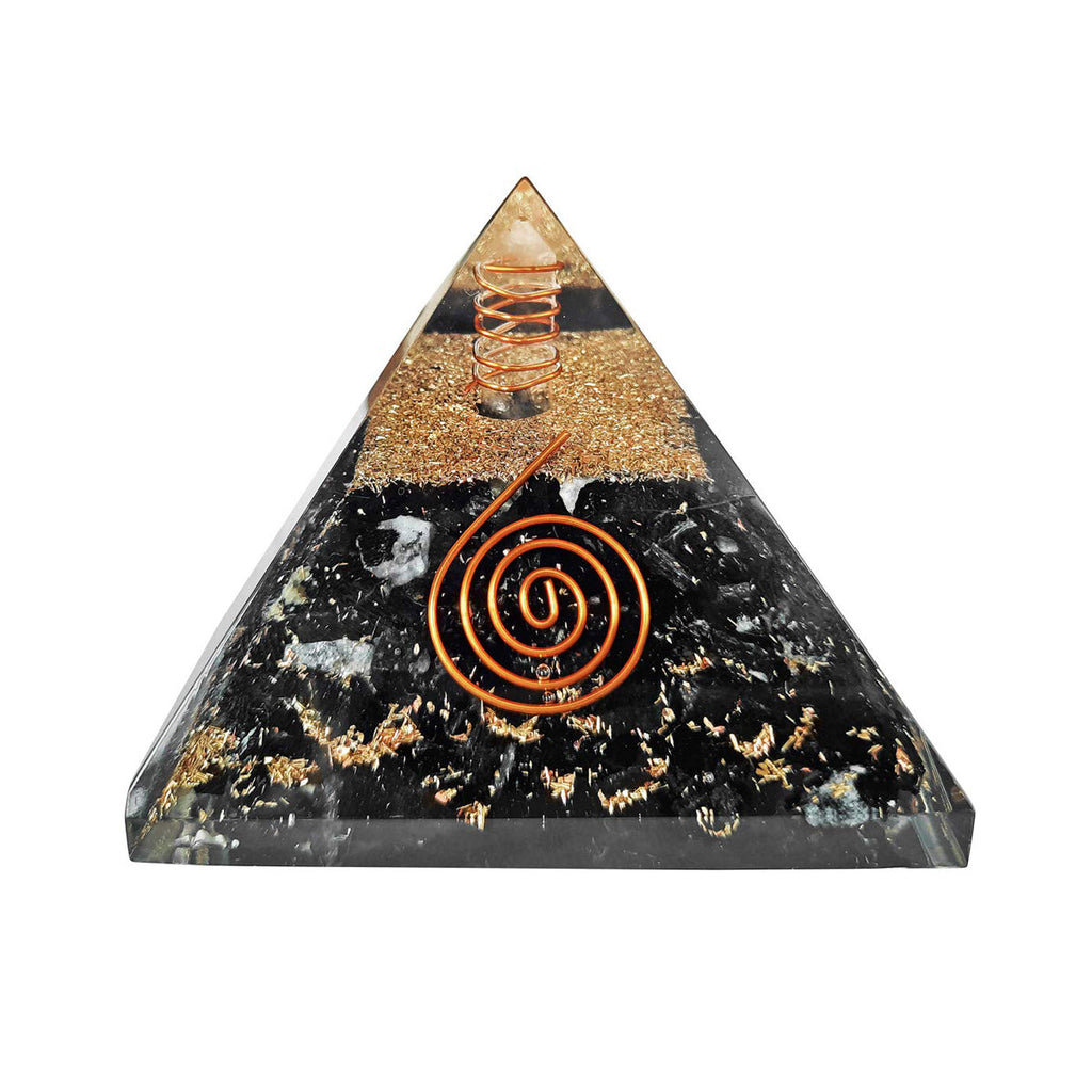 Black Tourmaline Orgone Pyramid 2.5 Inches Per Kg