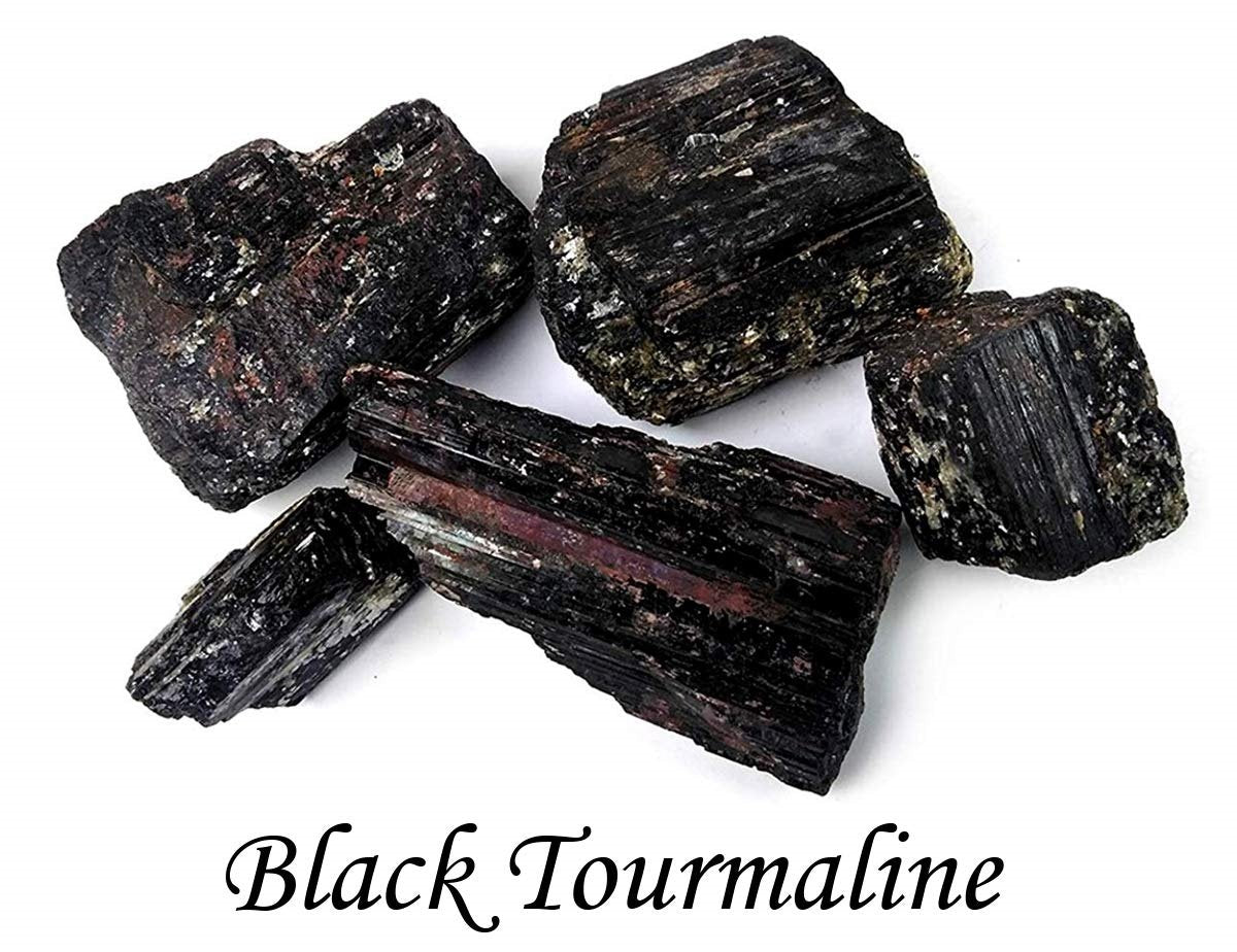 Black Tourmaline Raw 1-2 Inches