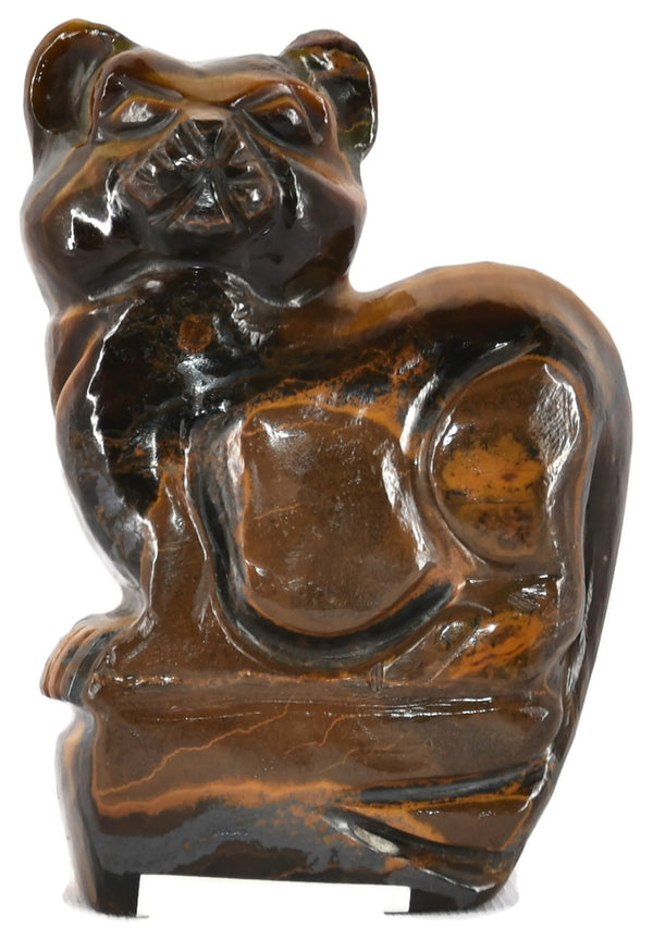 Tiger Eye Cat Figurine