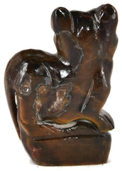 Tiger Eye Cat Figurine
