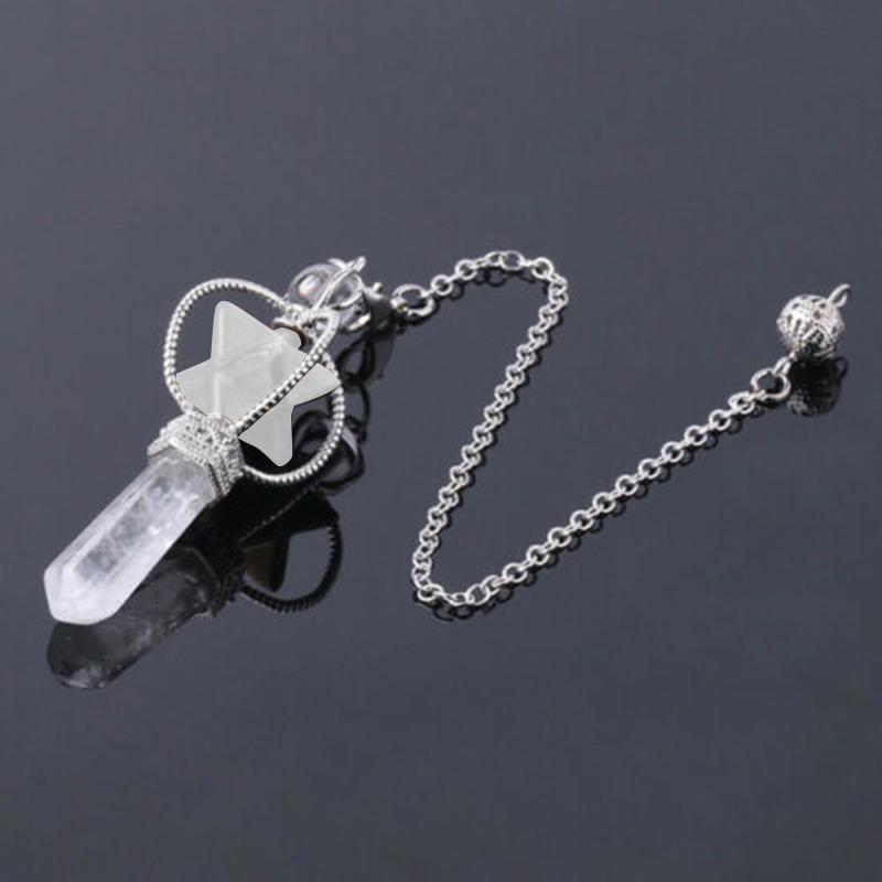 Crystal Quartz Merkaba Pendulum