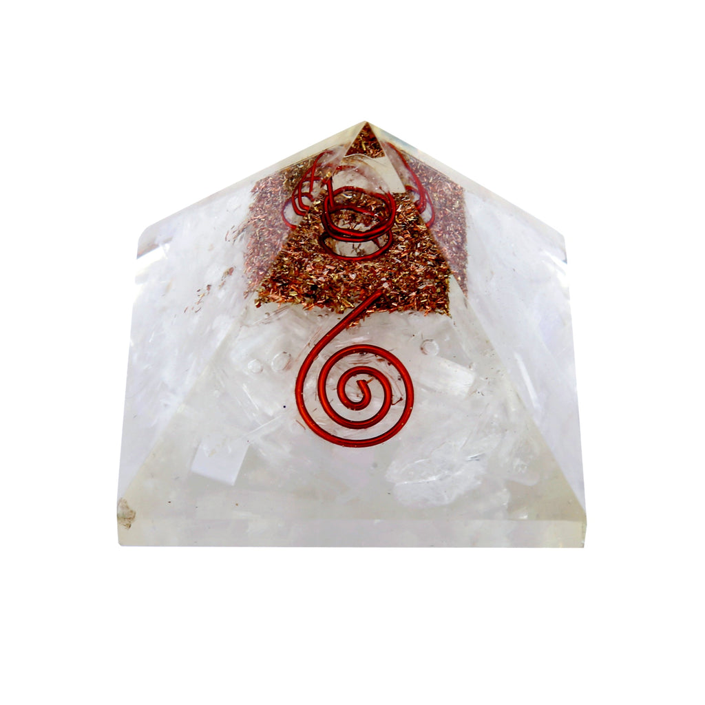 White Selenite Orgone Pyramid Per Kg