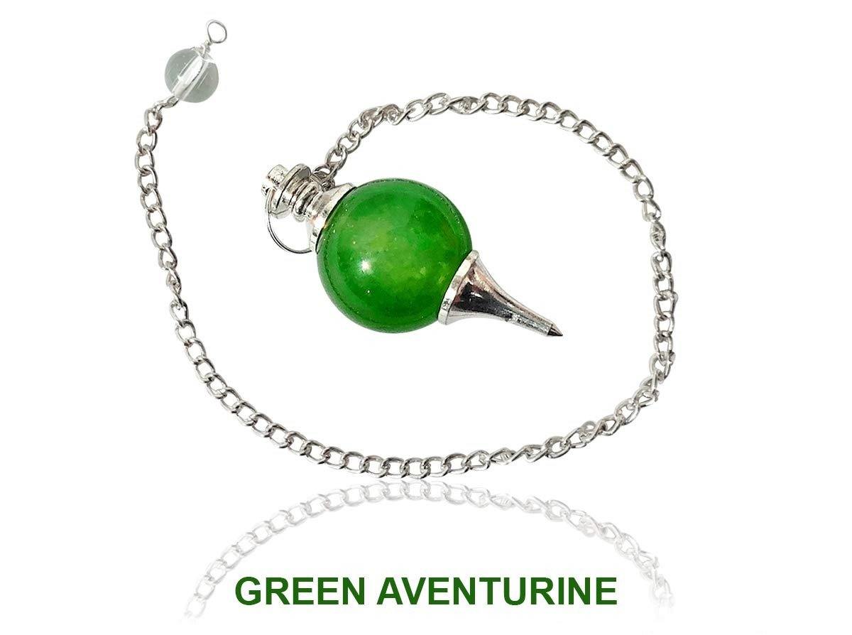 Healing Crystals - Wholesale Green Aventurine Sphere Pendulum