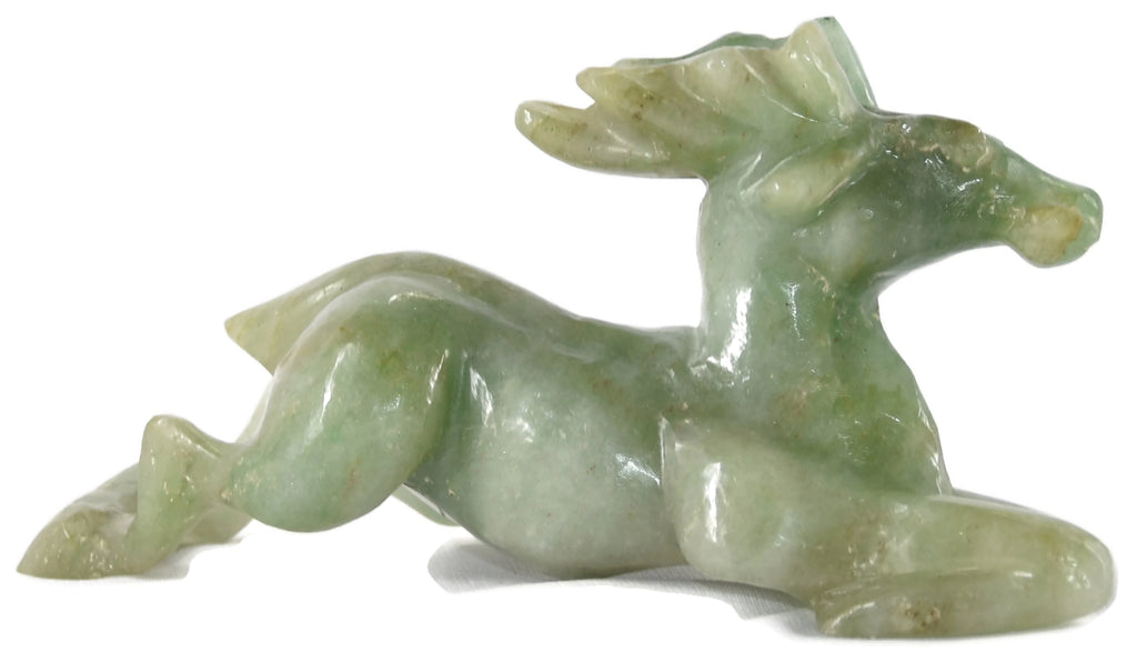 Green Aventurine Reindeer Figurine