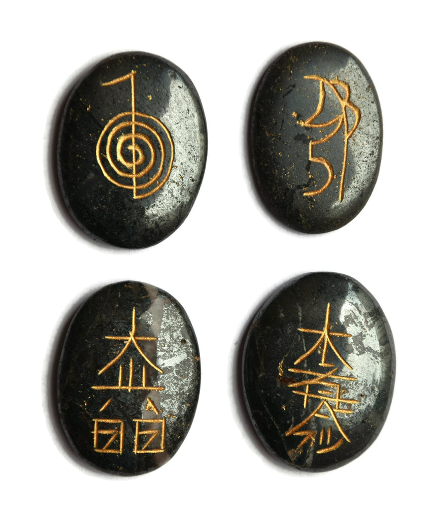 Hematite Oval Reiki Set