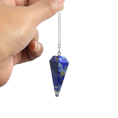 Lapis Lazuli 6 Faceted Dowsing Pendulum