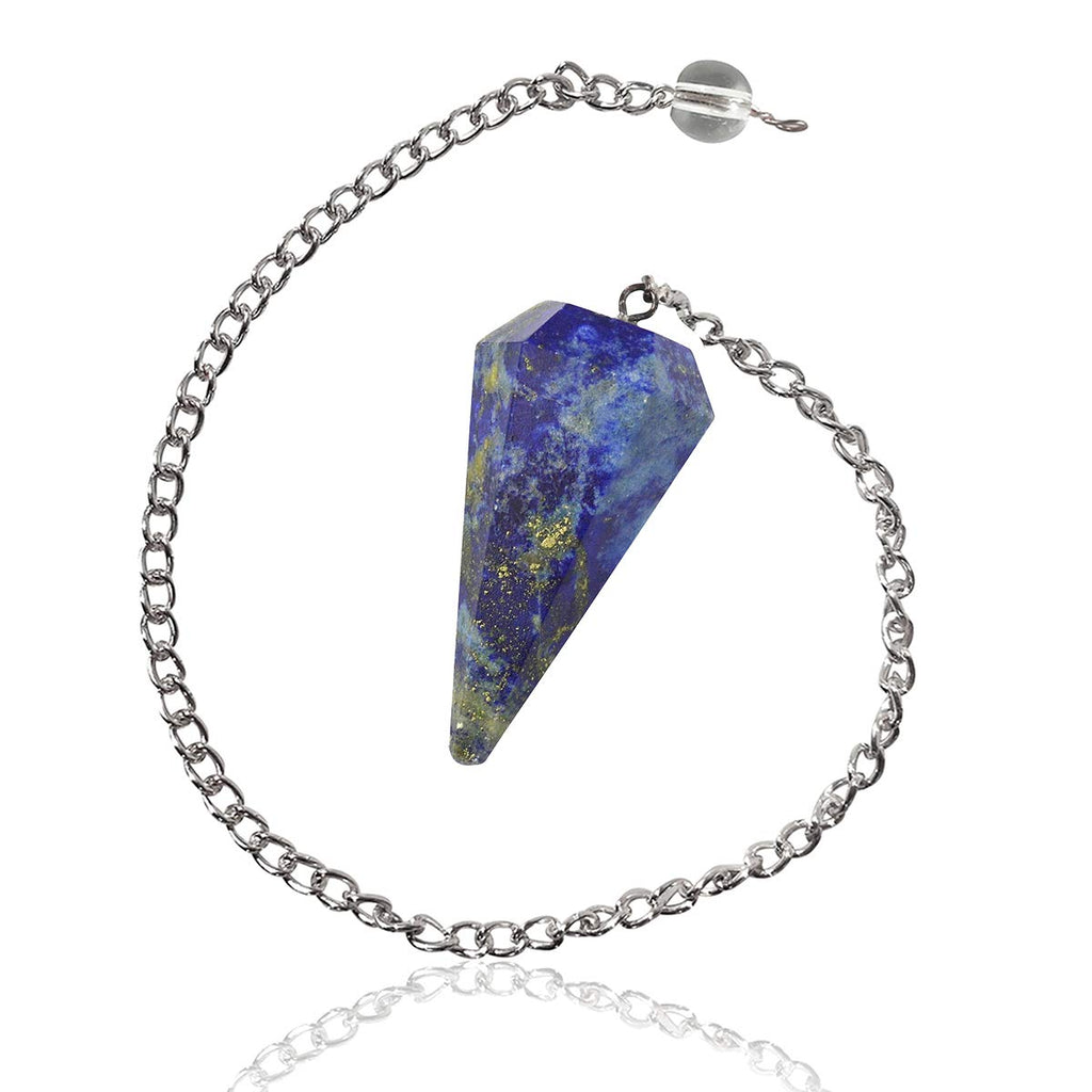 Lapis Lazuli 6 Faceted Dowsing Pendulum