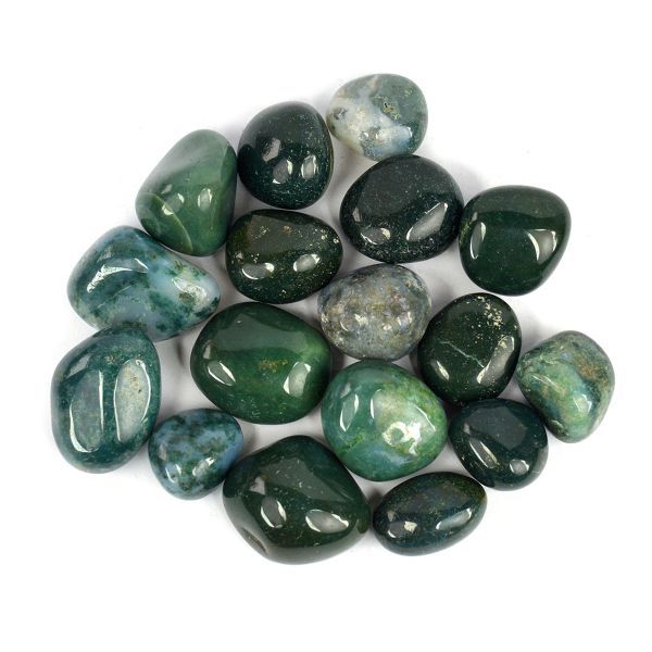 Moss Agate Tumble