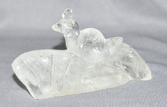 Crystal Quartz Peacock Figurine