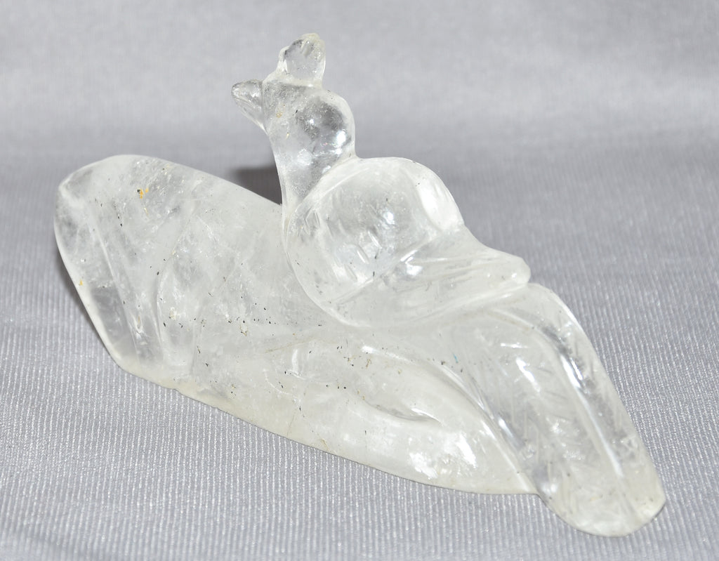 Crystal Quartz Peacock Figurine