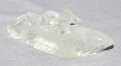 Crystal Quartz Peacock Figurine