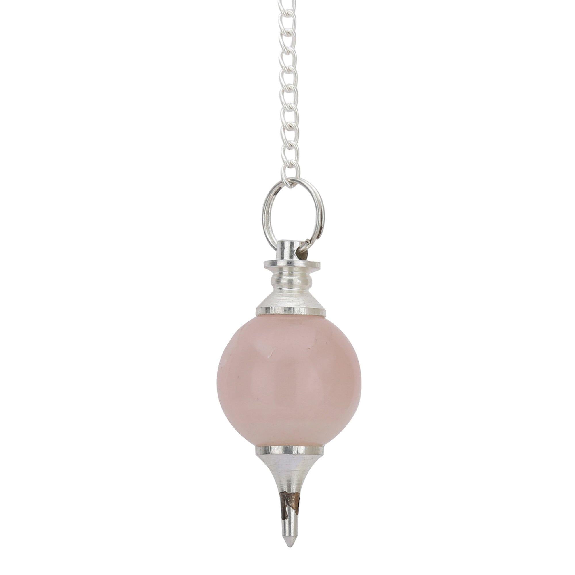Healing Crystals - Wholesale Rose Quartz Sphere Pendulum