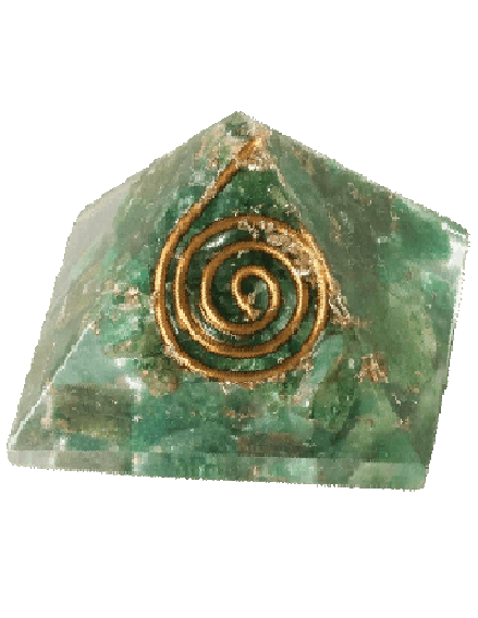 Green Aventurine Orgone Pyramid 1 Inches