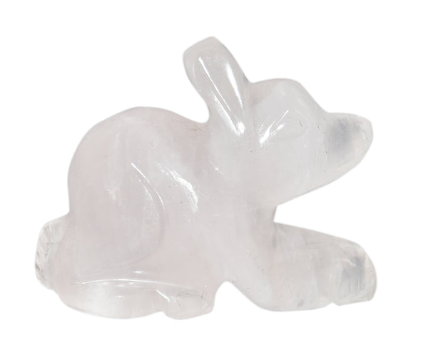 Rose Quartz Rabbit Figurine