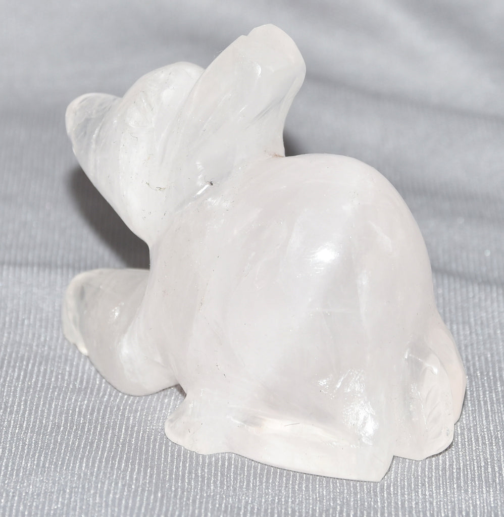 Rose Quartz Rabbit Figurine
