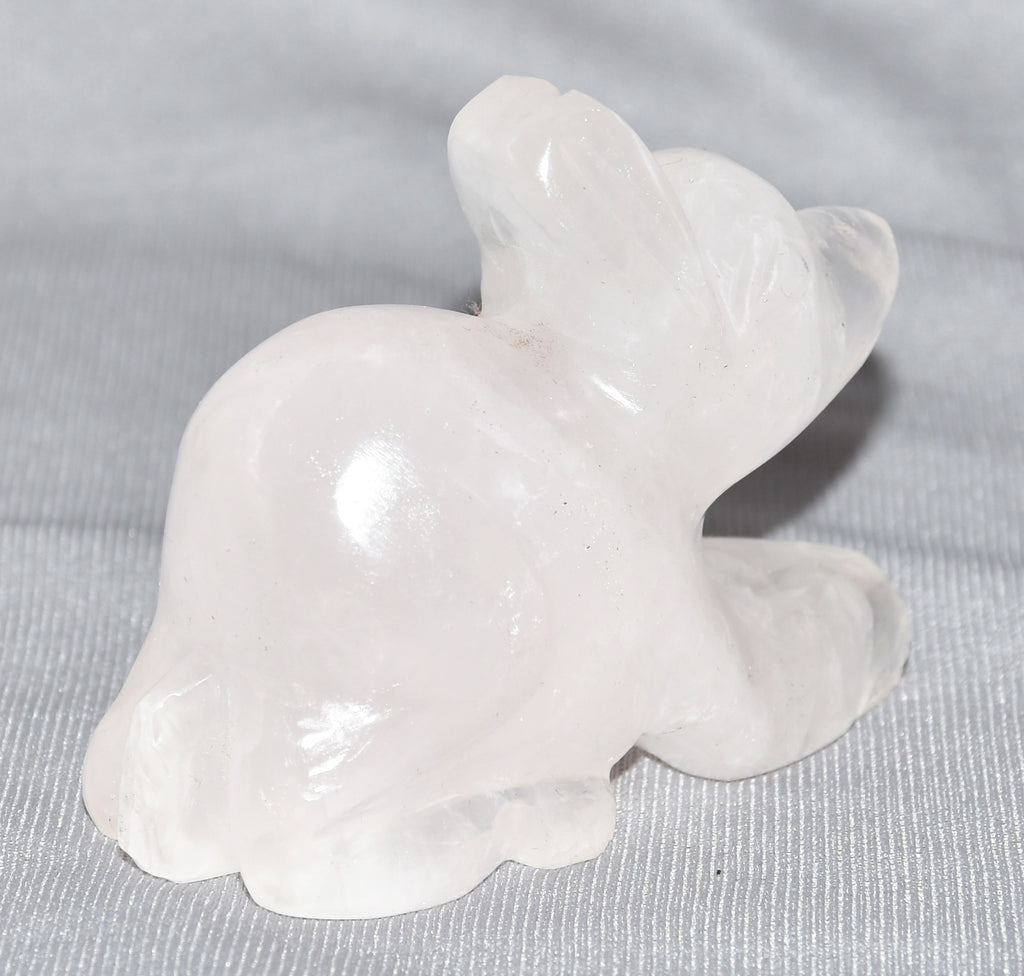 Rose Quartz Rabbit Figurine