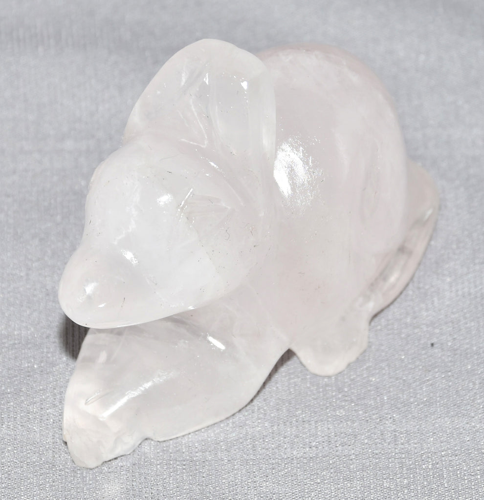 Rose Quartz Rabbit Figurine