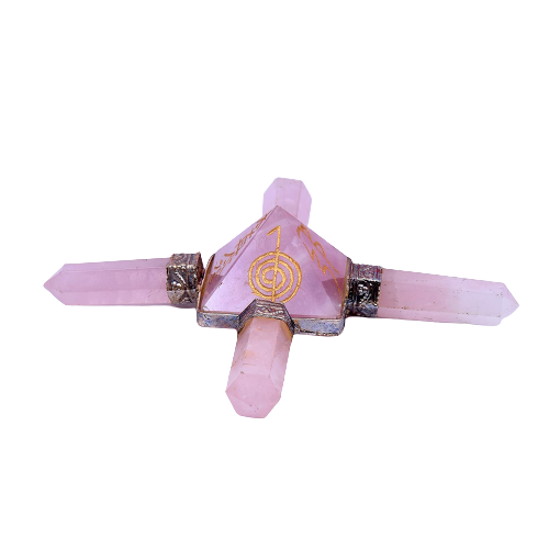 Rose Quartz 4 Pencil Reiki Energy Generator