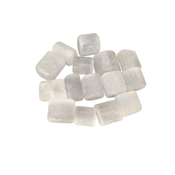 White Selenite Tumbled