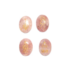 Rose Quartz Oval Reiki Set