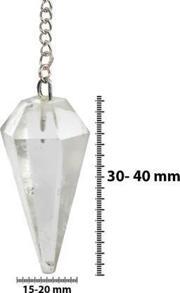 Healing Crystals - Wholesale Crystal Quartz 6 Faceted Pendulum