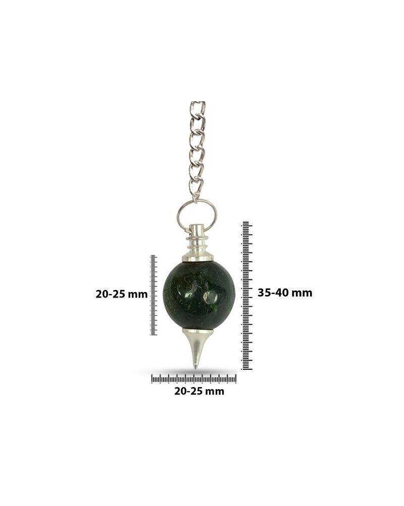 Healing Crystals - Wholesale Blood Stone Sphere Pendulum