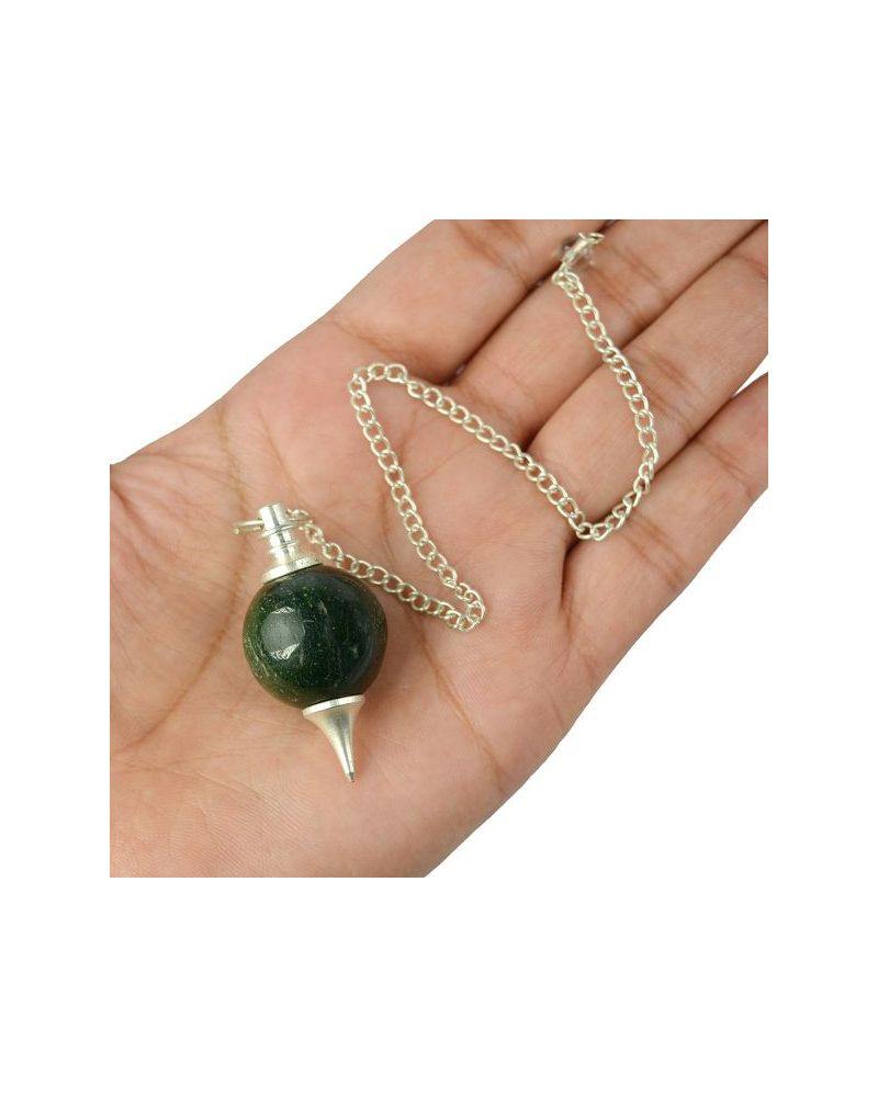 Healing Crystals - Wholesale Blood Stone Sphere Pendulum